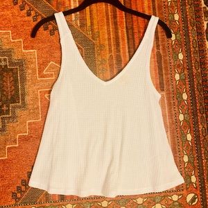 Flowy, White Tank Top